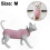 (Pink, M) Soft Post-Surgery Cat Recovery Suit Abdominal Wound Protective Pajama 2