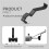2X per   Air 2 /  2 Supporto per Staffa Estesa per Tablet con Telecomando per  Supporto per  Tablet 3