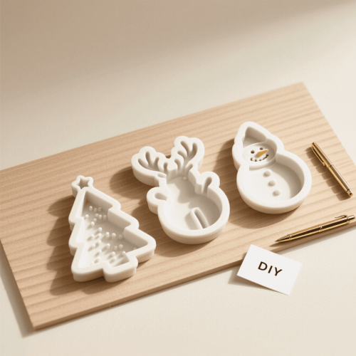 Christmas Resin Molds Snowmen Silicone 2 pcs 2