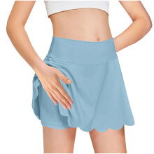 Girls Tennis Skorts High Waist Lightweight Athletic Skirts