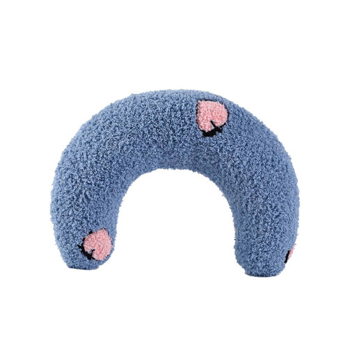(Yellow) Soft Polyester PP Cotton Cat Pillow for Deep Sleep - Cute Pet Accessory 2