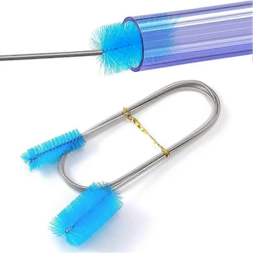 (Blue) Brosse de nettoyage pour aquarium noir 2