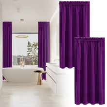Blackout Curtains Bedroom 40x63 Inch Thermal Insulated Rod