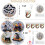Halloween Embroidery Kit Ghost Gothic Cross Stitch Hoop 5