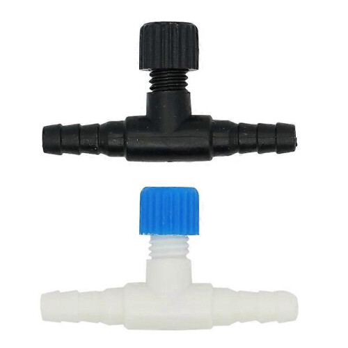 (white, 10pcs) 10 Pack Adjustable Aquarium Air Valve 4mm Tube Oxygen Pump Splitter 2