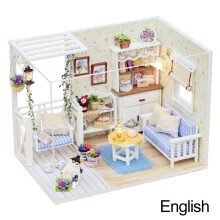Dollhouse Kit with Furniture and Dust Cover