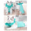(Light Blue, M) Post-Surgery Cat Bodysuit for Wound Healing and Castration Protective Garment Green Size S 5