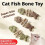 (C, 1pcs) Bâtonnet dentaire créatif pour chat en bois, arête de poisson, herbe à chat D7U2 2