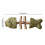 (B, 1pcs) Bâtonnet dentaire créatif pour chat en bois, arête de poisson, herbe à chat D7U2 4