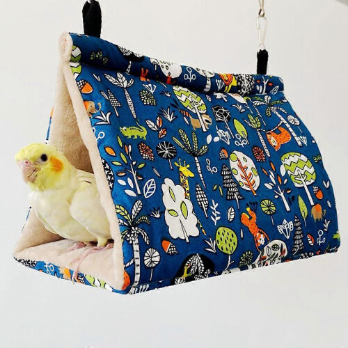 (Yellow) Hammack bleu chaud pour perroquets, hamsters, perruches et conures 1