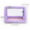 (Light Purple) Foldable Mesh Panel Cat Tent Bed with Hanging Toy Portable Cat House 2