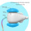 (Blue) Smart Interactive Cat Toy with LED Lights and Wicked Mouse for Indoor Cats 2
