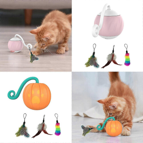 (1) Cat Scratcher Toy with Sound Automatic Moving Ball Interactive Robotic Kitten 1