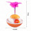 (Yellow) Feather Bell Tumbler Interactive Cat Toy Gift 3