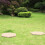 Circle Stepping Stones Cyan Beige with Ground Stakes 6