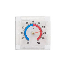 2X Window Indoor Outdoor Wall Garden Home Graduated Disc Measurement Temperature Household Thermometer Supplies