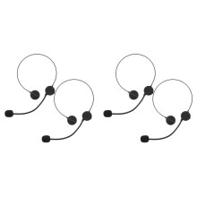 4PCS Cosplay Headphones Accessories Fake Microphone Headphones for Rock Star Singer Decor for Halloween Party Props