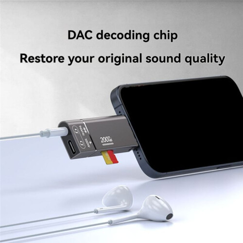 PD100W Fast Charging High-Speed TF Memory Card  Card Reader 200mb Headphone 3.5mm Type-C 3.1 Adapter 1