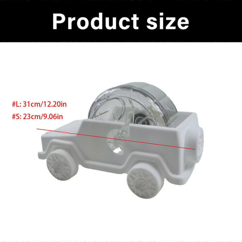 (Blue, S) Large Size Simple Gerbil Activity Wheel Strong ABS Vehicle Plan for Small Pet Blue S 2