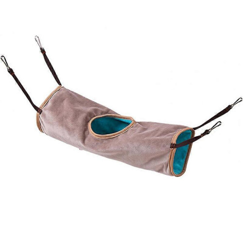 (Tunnel) Warm Plush Small Animal Hanging Hammock Cute Universal Bed 1