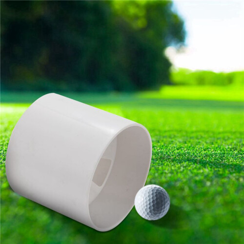 2pcs 2.7cm Aperture Outdoor  Training Flagpole Hole Cup  Training Aids Three Holes White Plastic  Hole Cup 2
