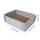 (Gray) Breathable Corrugated Cat Scratcher House Multifunctional Space Saving Gray For Indoor Use 3