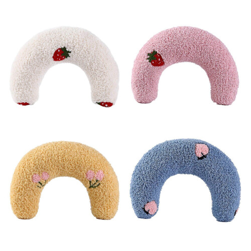 (Blue) Soft Polyester PP Cotton Cat Pillow for Deep Sleep - Cute Pet Accessory 2