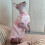 (M, Pink) Gilet in cotone rosa con lacci per gatti e coniglietti, ideale per cani Sphynx, Devon Rex e gattini. 3