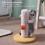 (Light Blue) Indoor Cat Scratching Post Scratch Resistant Coral Fleece Cute Shape Stable Comfortable 4