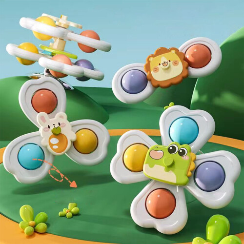 Suction Cup Spinner Toys 3 Pieces 1