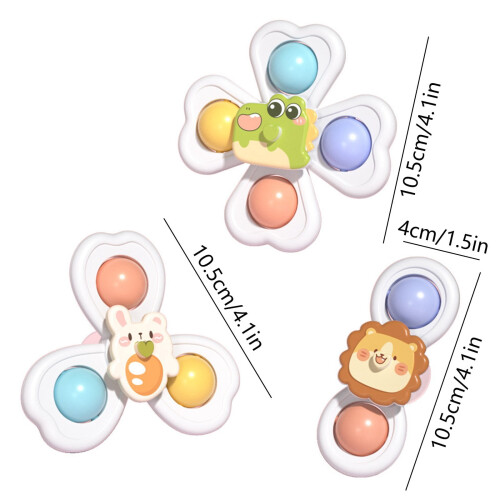 Suction Cup Spinner Toys 3 Pieces 2