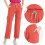 Women Scrubs Set Orange L 4