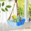 (C) Warm Plush Bird Hammock - Easy Hang Detachable Cage Nest for Parrots Multicolor 5