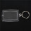 40Pcs Transparent Blank Insert Photo Picture Frame Key Ring Split Keychain 3