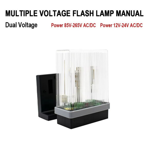 Security Protection Flashing Light Flashing for Gate Light Alarms 12V-265V AC / 1