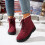 Willtoo Women's Winter Ankle Boots Red 5