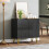 Modern Luxe High Gloss Sideboard, with Hairpin Legs - Black 4