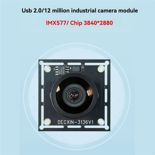 12MP IMX577 USB 2.0 Camera Module 95 Distortion-Free 4K/30fps Wide-Angle for Video Conferencing Face Recognition 1