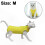 (Yellow, M) Soft Post-Surgery Cat Recovery Suit Abdominal Wound Protective Pajama 2