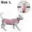 (Pink, L) Soft Post-Surgery Cat Recovery Suit Abdominal Wound Protective Pajama 2