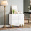 Modern Luxe High Gloss Sideboard, with Hairpin Legs - White 4
