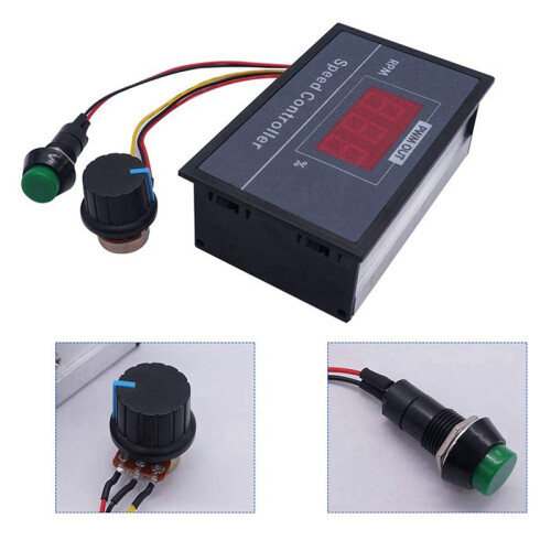 3X PWM  Motor Speed Controller with Digital Display 30A PWM Adjustable Speed Stepless Regulator 1
