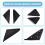 Rearview Mirror Triangular Trim, Triangular Window Trim Cover for  GCBS- CBS 2013- CJ5Z-16003-BA CJ5Z-16004-AA 7