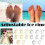 Adjustable Alloy Toe Rings Gold Silver Set 8