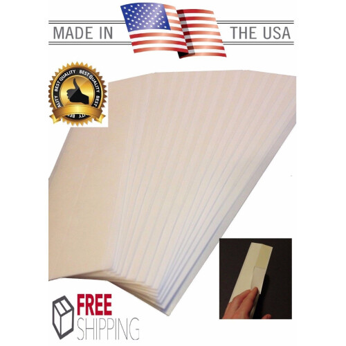 15 bandes de ruban adhésif double face 2" x 9" premium peeling facile 1