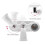 2X 3 in 1 E27 Adapter Converter Horizontal Designed 360 Degrees Adjustable 180 Degree Bendable Light Socket Splitter 3
