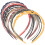 Plastic Heart-Shaped Headbands Assorted Colors 12 Pcs 2