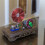 Rádio de Cristal com Bobina de Flor de Cesta Dupla e Base de Madeira 5