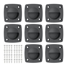 8 Pcs Marine Boat Flush Pull Hatch Square Lid Handle Recessed Handle, Boat Yacht Accessories