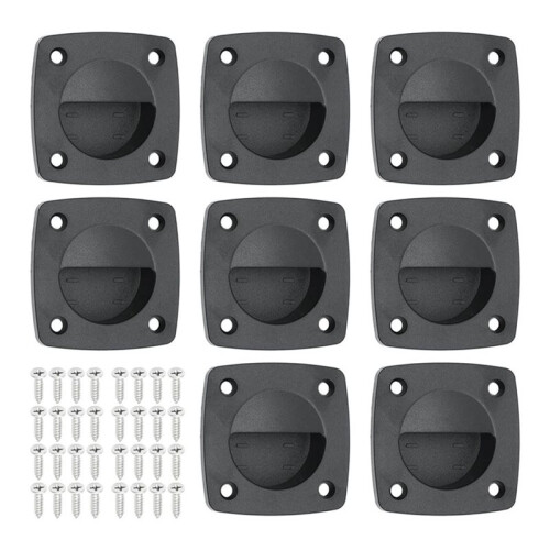 8 Pcs Marine Boat Flush Pull Hatch Square Lid Handle Recessed Handle, Boat Yacht Accessories